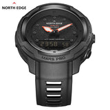 NORTH EDGE MARS Pro Solar Outdoor Military Altimeter, Barometer, Compass Watch